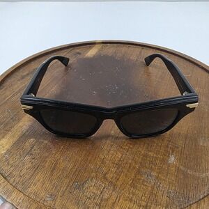Bottega Veneta BV1122S Sunglasses Mens 51-19-145 Black Tinted Square Italy